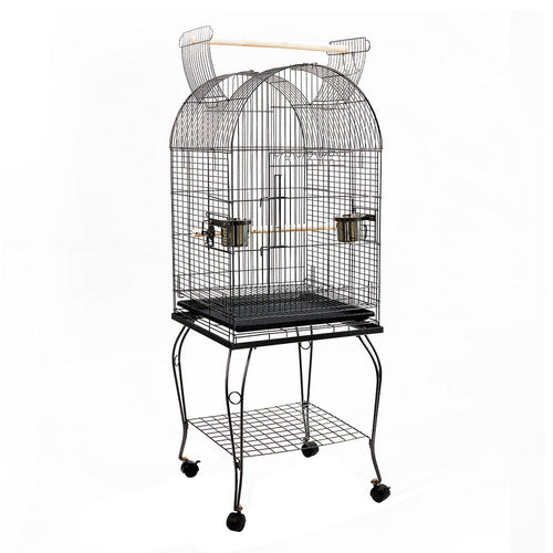 Dome-Top Bird Cage with Stand