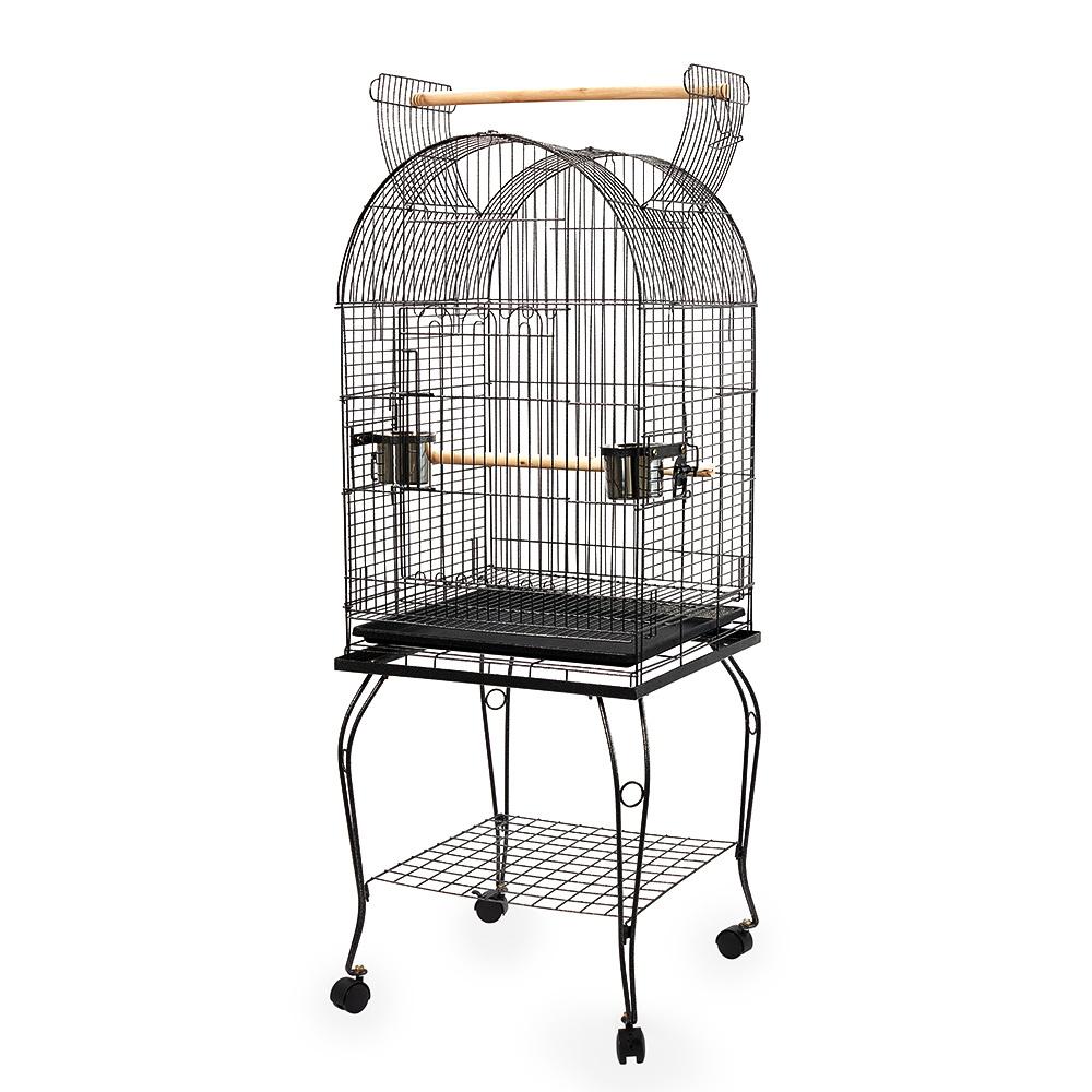 Dome-Top Bird Cage with Stand