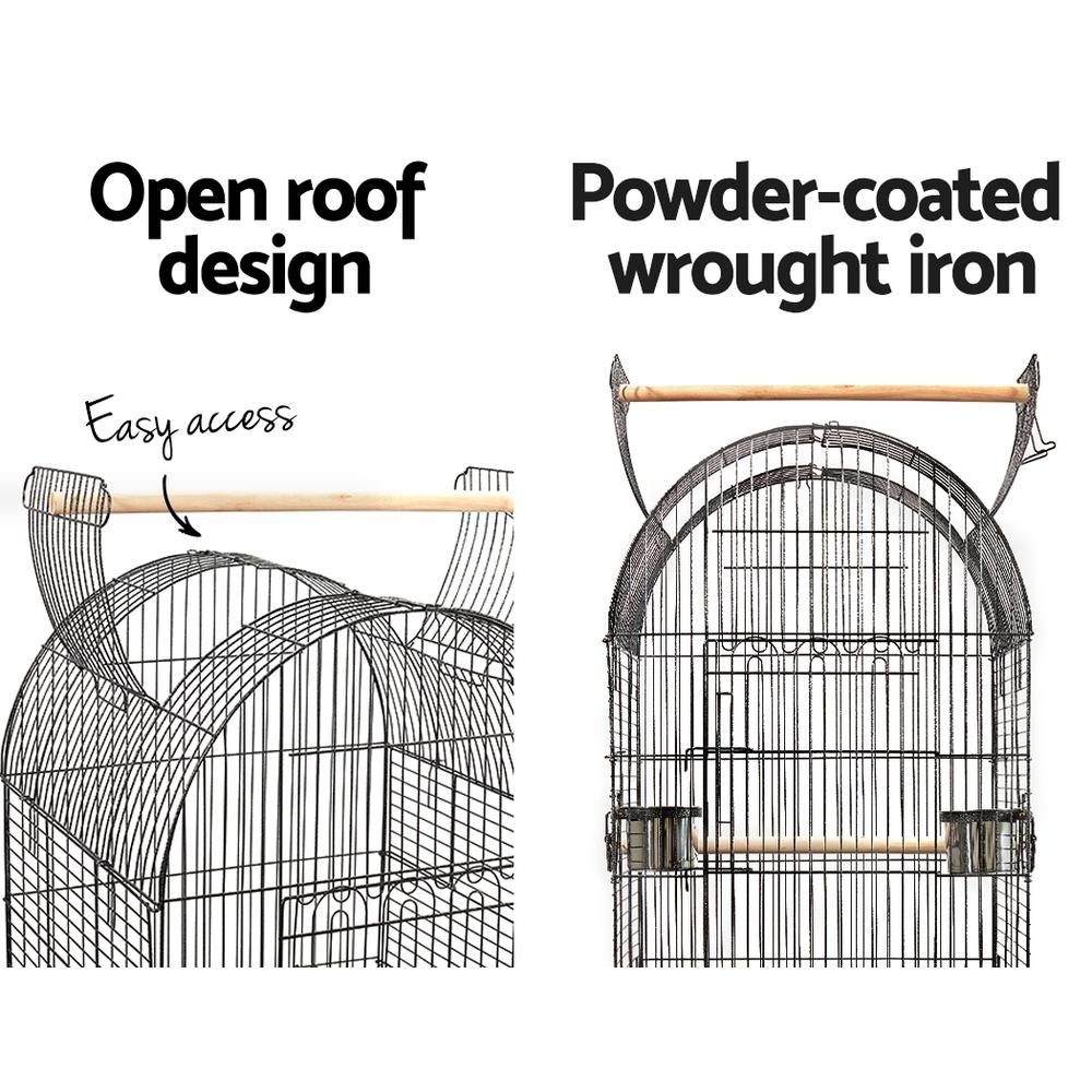Dome-Top Bird Cage with Stand
