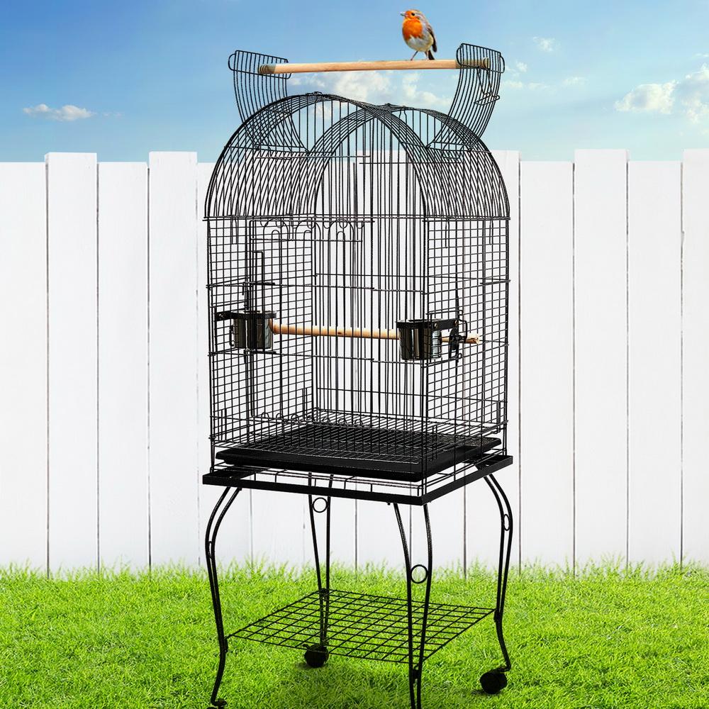 Dome-Top Bird Cage with Stand
