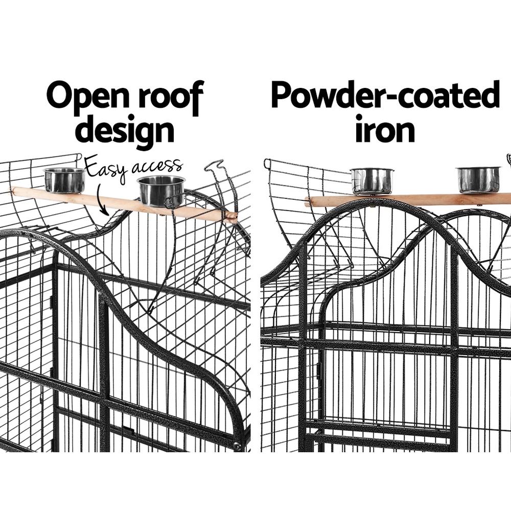 Large Open-Top Bird Aviary with Stand