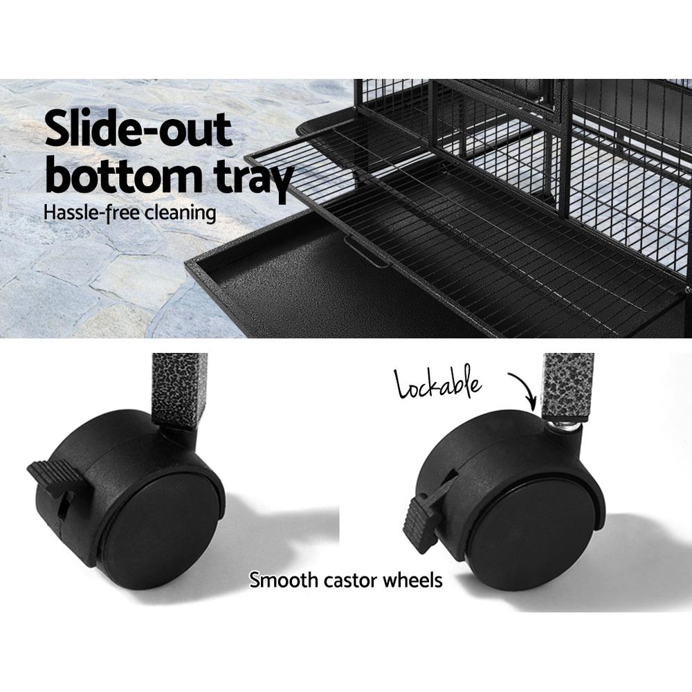 Large Open-Top Bird Aviary with Stand