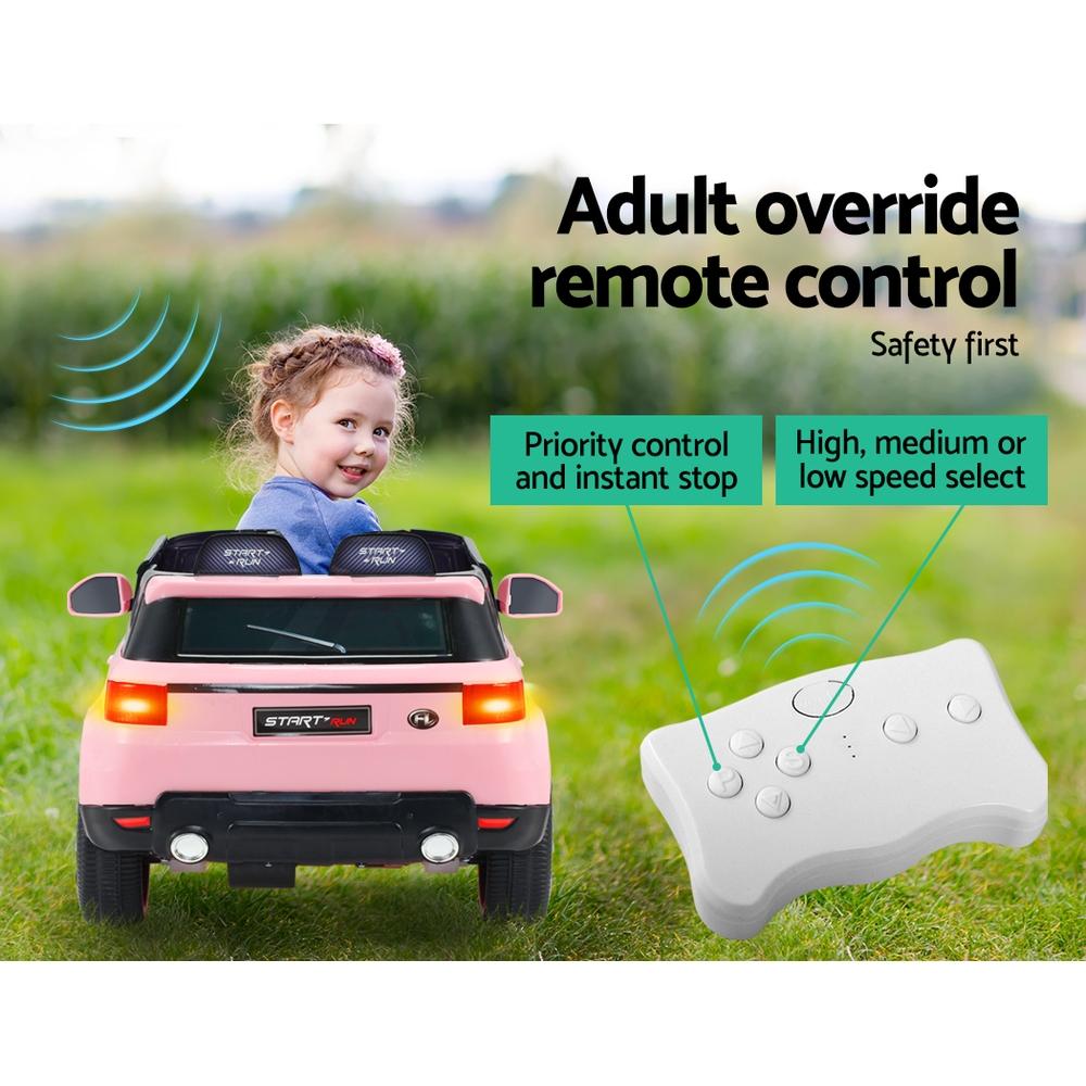 Rigo Ride On Car Kids Electric Ride On Cars SUV Remote 12V Pink
