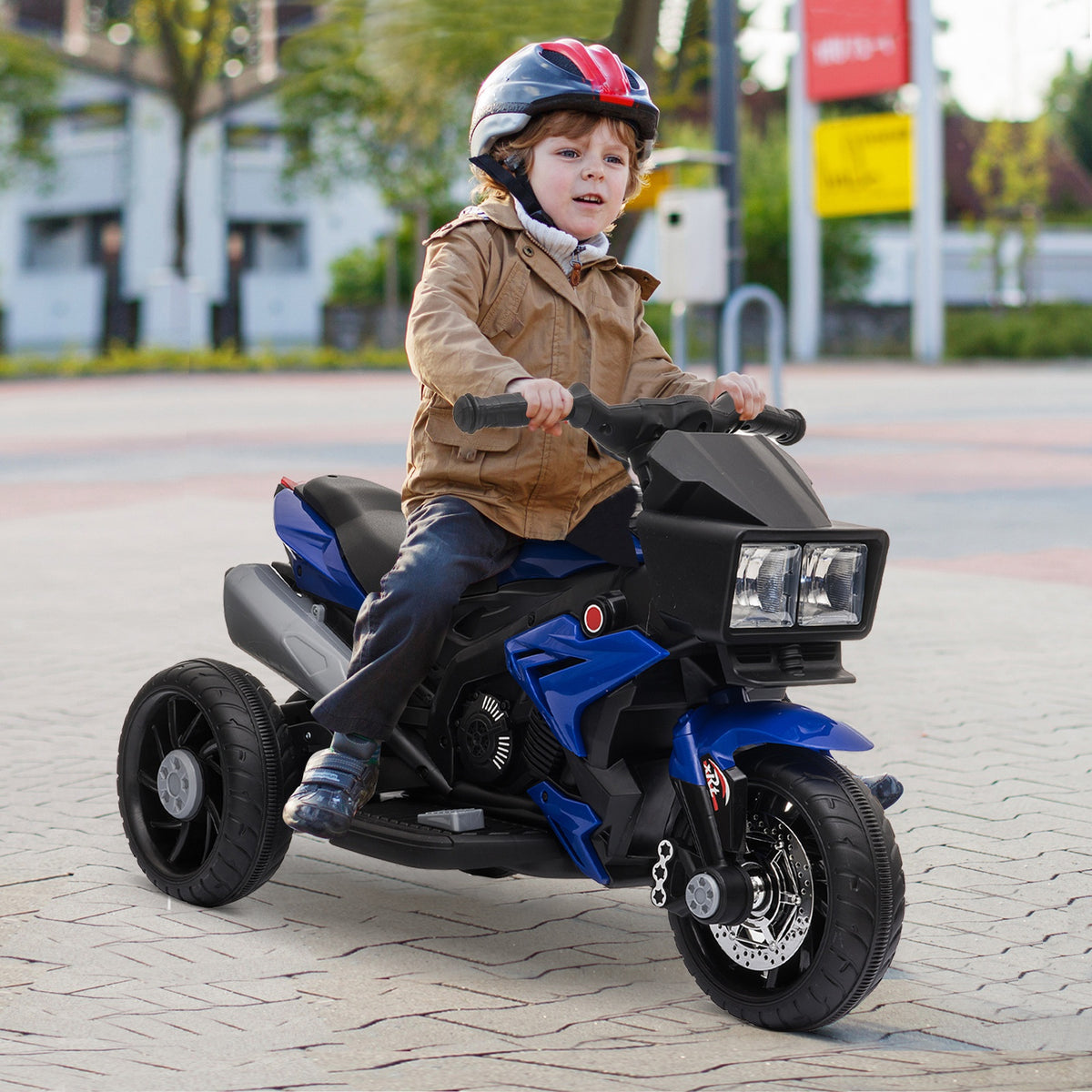 Aosom 6V Kids Electric Pedal Motorcycle Ride-On | Ages 3-8 ...