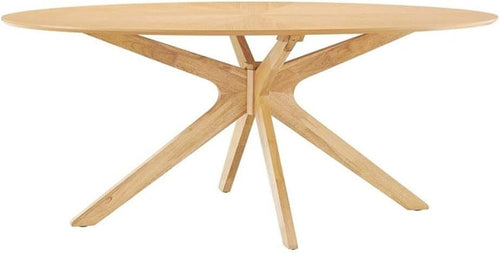 Crossroads Oak Oval Dining Table Mid Century