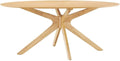 Crossroads Oak Oval Dining Table Mid Century