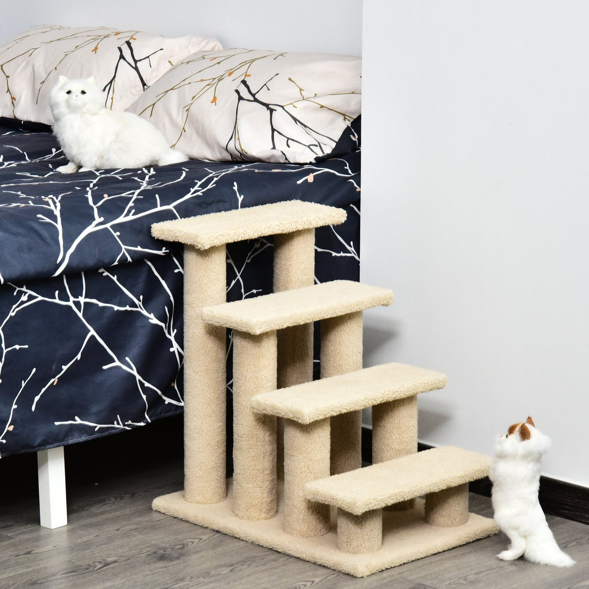Hd Mini Dvr 4 Tier Pet Stairs Scratch Post – HVENLYSTYLEZ