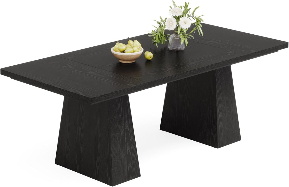 Black Dining Table For 4 To 6 Guests