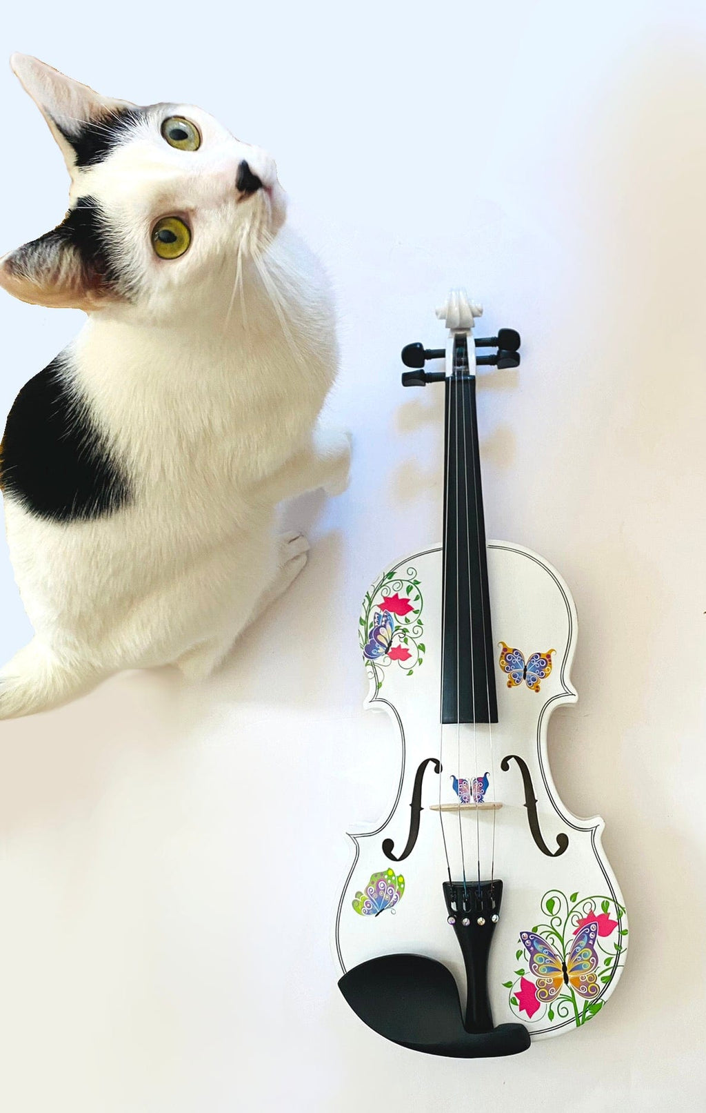 Butterfly BLING II White Violin Outfit
