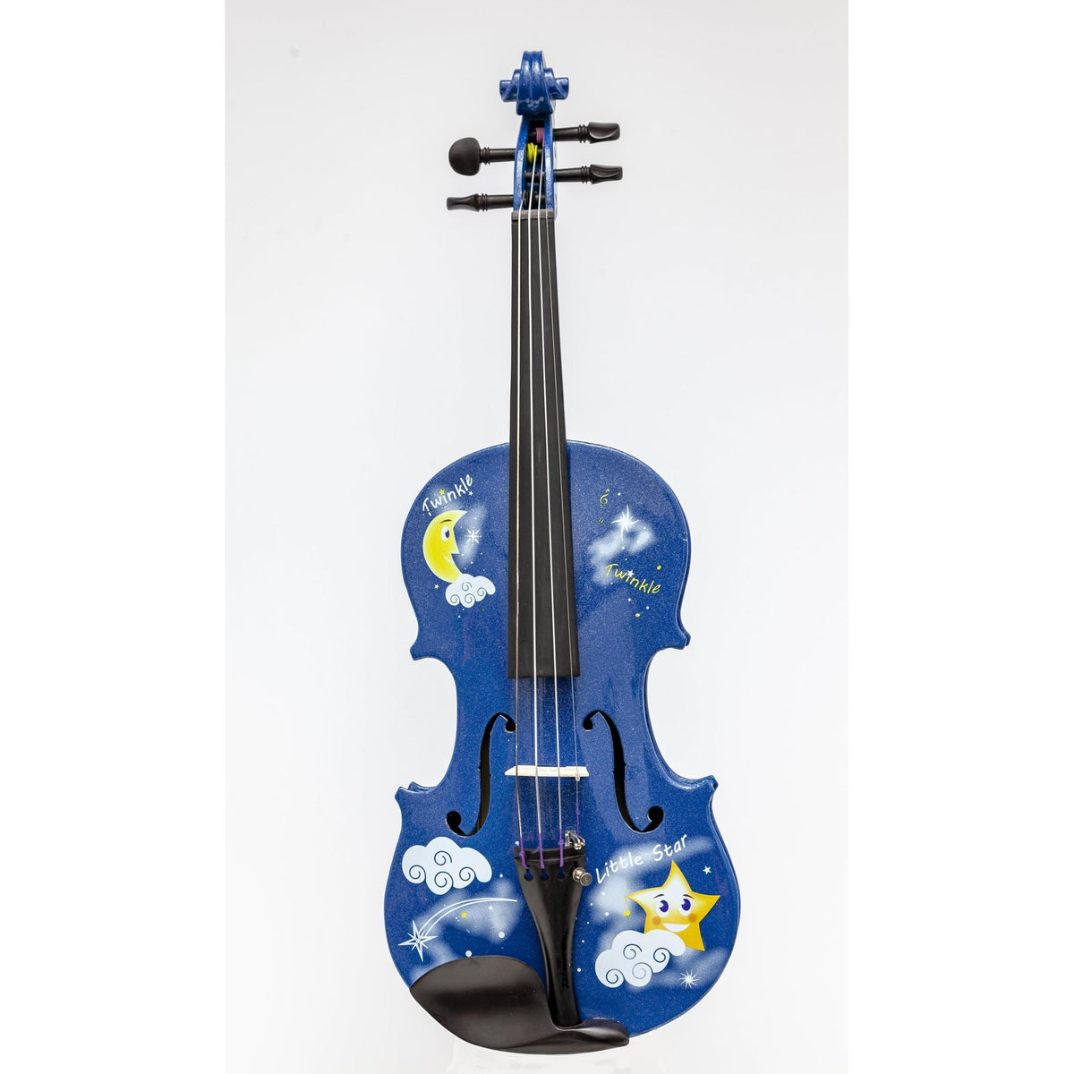 Twinkle Star Blue Violin Outfit | Crystal Fine Tuners & Brazilwood Bow